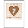 Personalised 7th Copper Wedding Anniversary Card, thumbnail 8 of 8