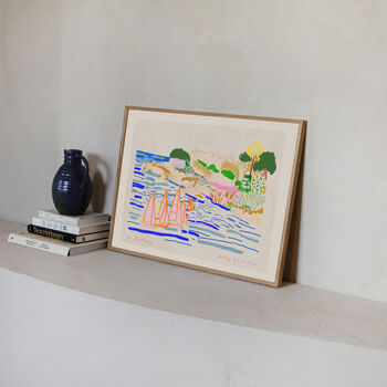 Sailing Art Print Boats On The Water Scene Poster, 8 of 9