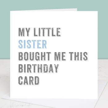 Personalised From Your Sister Birthday Card, 2 of 4