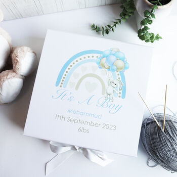 Personalised New Baby Boy Gift Box, 8 of 12