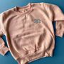 Children's Personalised Embroidered Elephant Sweatshirt, thumbnail 1 of 5