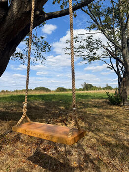 Personalised Oak Rope Swing, 9 of 12
