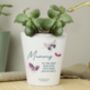 Personalised Butterfly Plant Pot, thumbnail 1 of 3