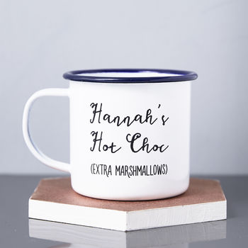 Enamel Personalised Hot Chocolate Mug, 3 of 3