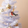 Robin Wooden Lasercut Christmas Decoration, thumbnail 5 of 9