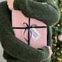 Wrapped In A Hug Pink Recyclable Wrapping Paper, thumbnail 4 of 4