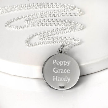 Personalised Sterling Silver St Christopher Necklace, 5 of 5