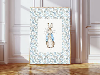 Hello Little One Blue Nursery Art Prints, 4 of 4