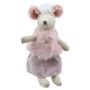 Tiny Linen Girl Mouse With Fluffy Ears, thumbnail 4 of 4