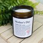 Personalised Mother's Day Definition Apothecary Candle, thumbnail 2 of 5