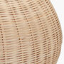 Natural Rattan Table Lamp Complete With Linen Shade, thumbnail 6 of 7