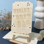 Personalised Wooden World Best Dad Father's Day Plaque, thumbnail 6 of 6