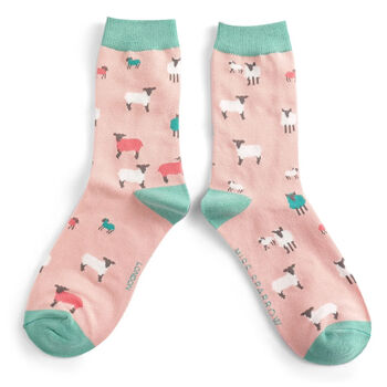 Countryside Sheep Bamboo Socks, 2 of 4