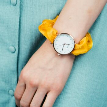 Handmade Blue Changeable Elastic Women Wristwatch, 3 of 5