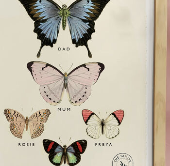 Family Butterfly Print, Unframed, 4 of 9
