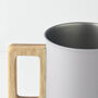 Japan Made Stainless Steel Mug With Wooden Handle Campers Love, thumbnail 5 of 8