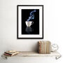 Steaming Cup Tea Coffee Drink Kitchen Photo Art Print, thumbnail 2 of 3