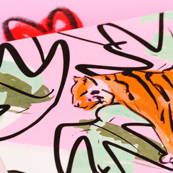 Jungle Tiger Greetings Card, 4 of 4