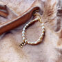 Pearl And Molten Initial Personalised Bracelet, thumbnail 5 of 10