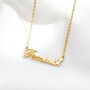 Feminist Name 18k Gold Plated Necklace Waterproof, thumbnail 1 of 3