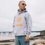 Staycation Men's Slogan Hoodie With Sun Graphic, thumbnail 4 of 4