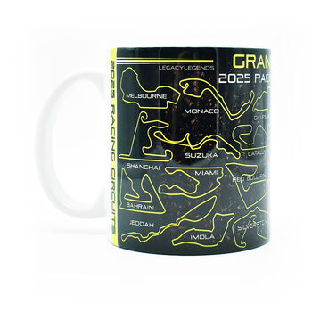 Grand Prix 2025 Circuits Neon Edition Mug, 2 of 2