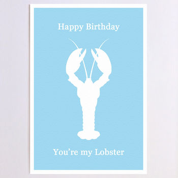 Personalised Lobster Birthday Card, 3 of 9