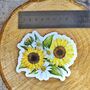 Sunflowers Waterproof Sticker, thumbnail 2 of 4