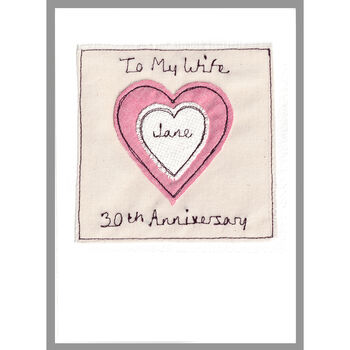 Personalised Heart Birthday Or Anniversary Card For Her, 3 of 12