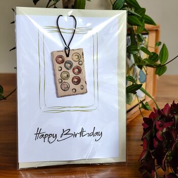 Small Gift For Her Handmade Ceramic Pendant Adjustable Length, 10 of 12