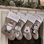Personalised Grey Christmas Stocking Collection, thumbnail 1 of 5