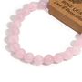 Rose Quartz Gemstone Power Bracelet | Love And Relationships, thumbnail 1 of 3