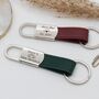 Personalised Italian Leather Message Keyring, thumbnail 2 of 8