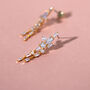 Diamante Long Geometrical Earrings, thumbnail 8 of 8