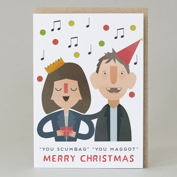 'Scumbag' Christmas Music Inspired Card, 2 of 5