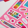 Stationery A5 Vinyl Sticker Sheet, thumbnail 4 of 9