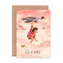 New Baby Girl Stork Card, thumbnail 2 of 2