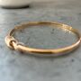 18ct Rose Gold Vermeil Personalised Bangle, thumbnail 2 of 4