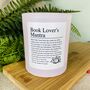Funny Personalised Book Lovers Affirmation Candle, thumbnail 5 of 11