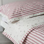 Floral Stripe Duvet Cover And Pillowcase Set Two Sizes, thumbnail 5 of 12