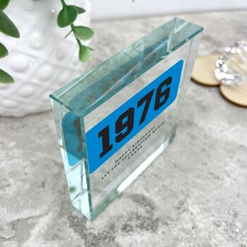 Personalised Year Milestone Crystal Token For Birthday Or Anniversary Gift, 7 of 7