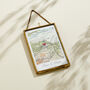 Personalised Vintage Map Picture With Stitched Heart, thumbnail 9 of 9