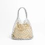 Monaco Gold Beige Ombré Chandelier Hobo Evening Bag, thumbnail 1 of 6