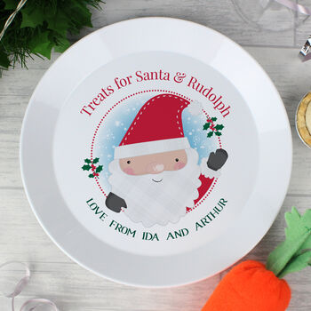 Personalised Santa Christmas Eve Mince Pie Plate, 3 of 3