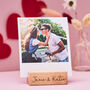 Couples Personalised Wooden Photo Holder, thumbnail 1 of 1