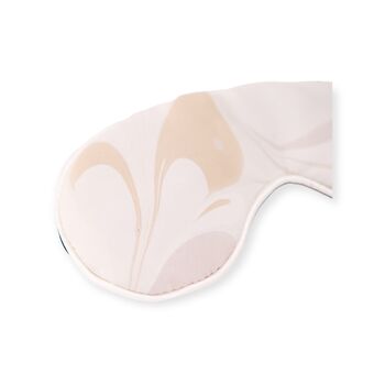Parchment Marbled Silk Eye Mask, 3 of 4