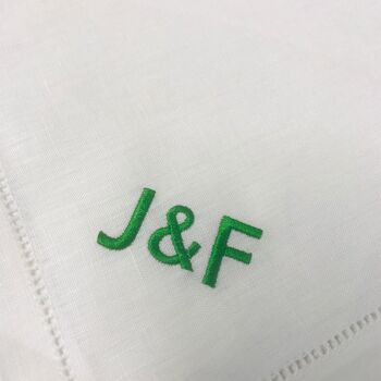 Personalised Cotton Or Linen Napkin, 8 of 8