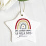 Personalised Christmas Rainbow Ceramic Star Decoration, thumbnail 2 of 2