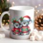 Personalised Koala Love Couple In Christmas Jumpers Mug B, thumbnail 1 of 2