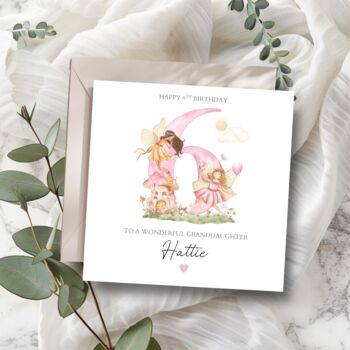 Fairy 3rd Birthday Card, Pink Birthday Card For Daughter, Granddaughter, Any Relationship, 2 of 6